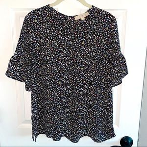 LOFT Floral Blouse Size S